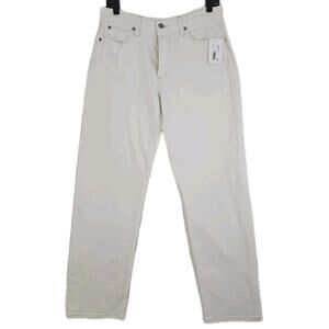 Outerknown~Men's Size 32~ White Organic Cotton Summer Jeans Button-Fly NWT.